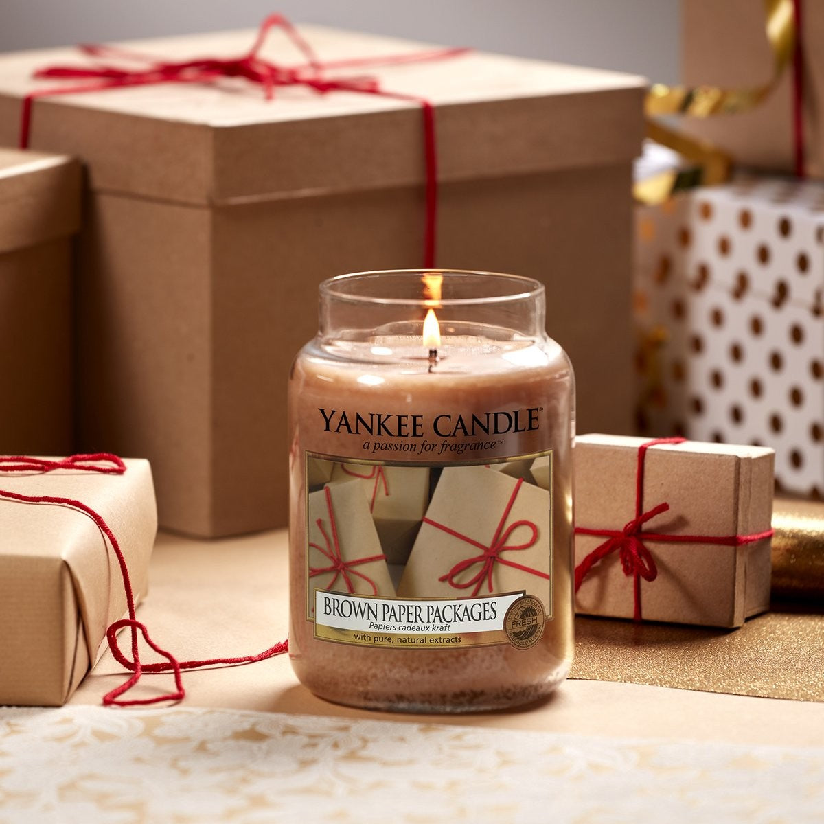 Yankee Candle Brown Paper Packages 623g - Large Jar