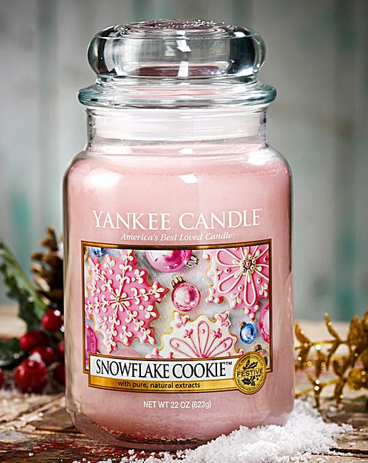 Yankee Candle Snowflake Cookie 623g - Large Jar