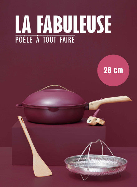 La FABULEUSE poêle – 28cm – Rubis