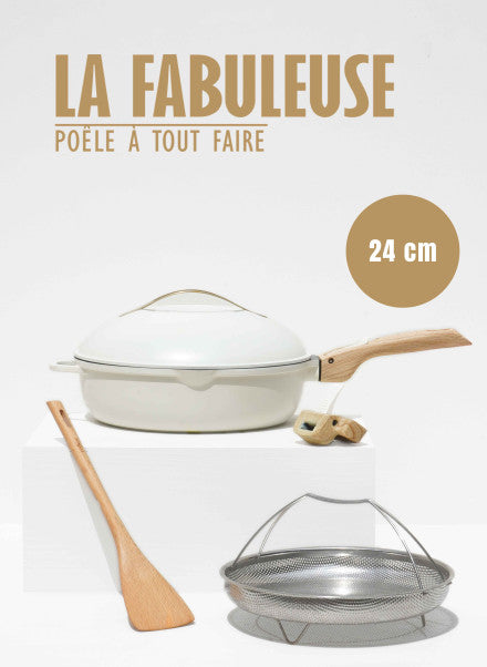 La FABULEUSE poêle – 24cm – Meringue