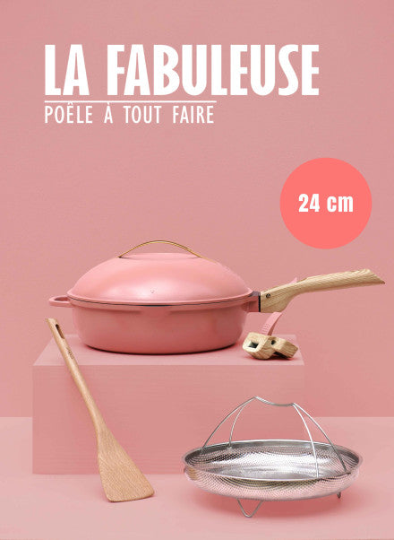 La FABULEUSE poêle – 24cm – Pivoine