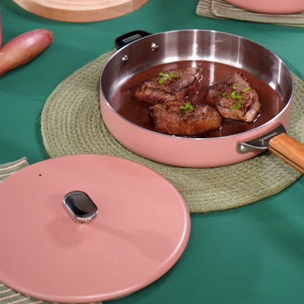 La Merveilleuse poêle en INOX – 24cm – Guimauve