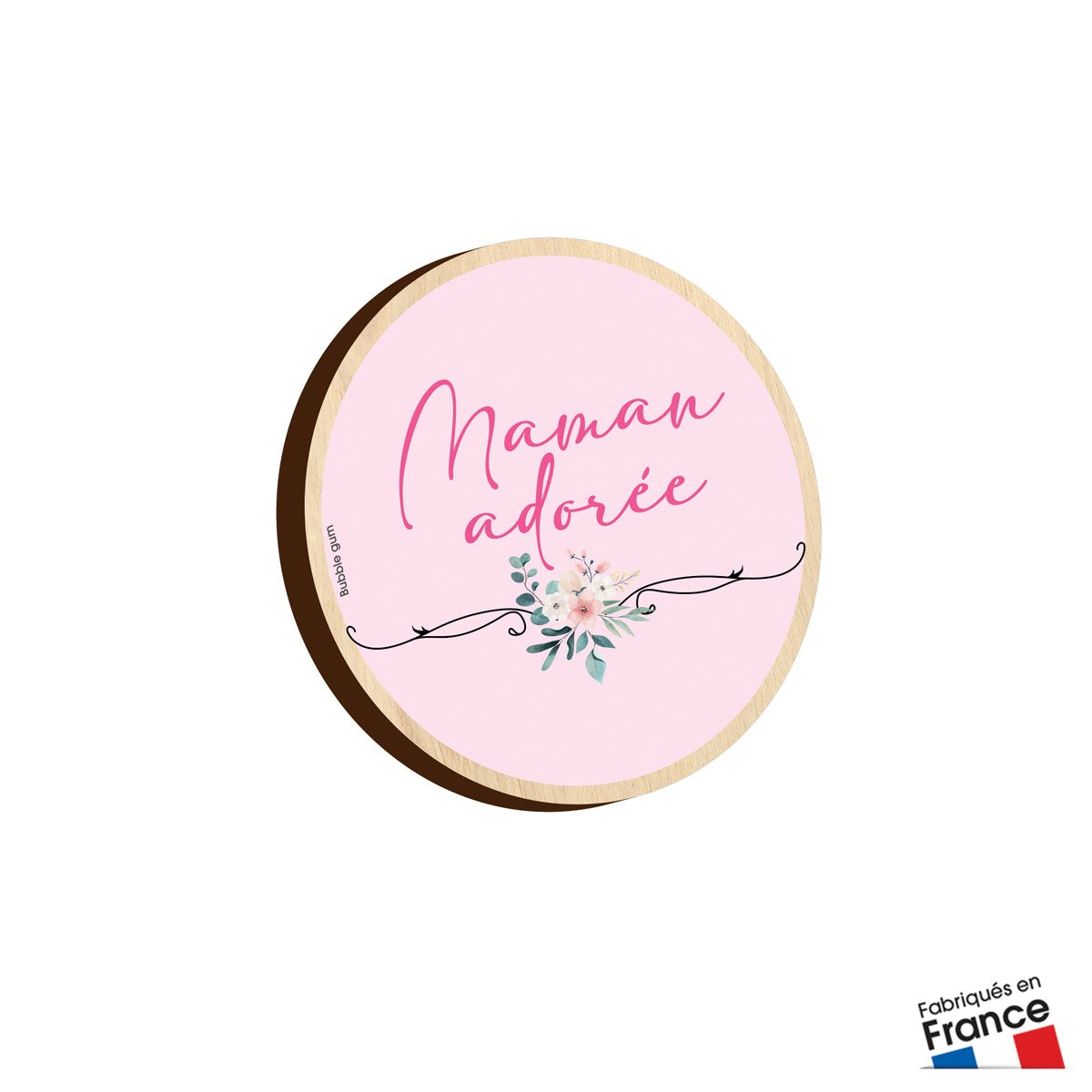 Aimant bois - Maman Adorée