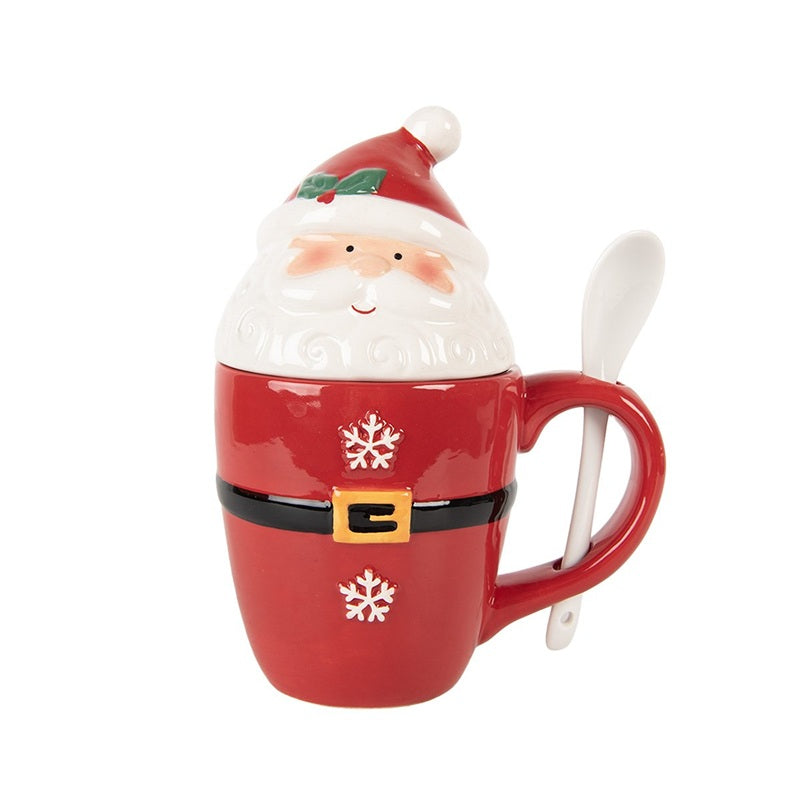 Clayre & Eef Mug + Cuillère Père Noël