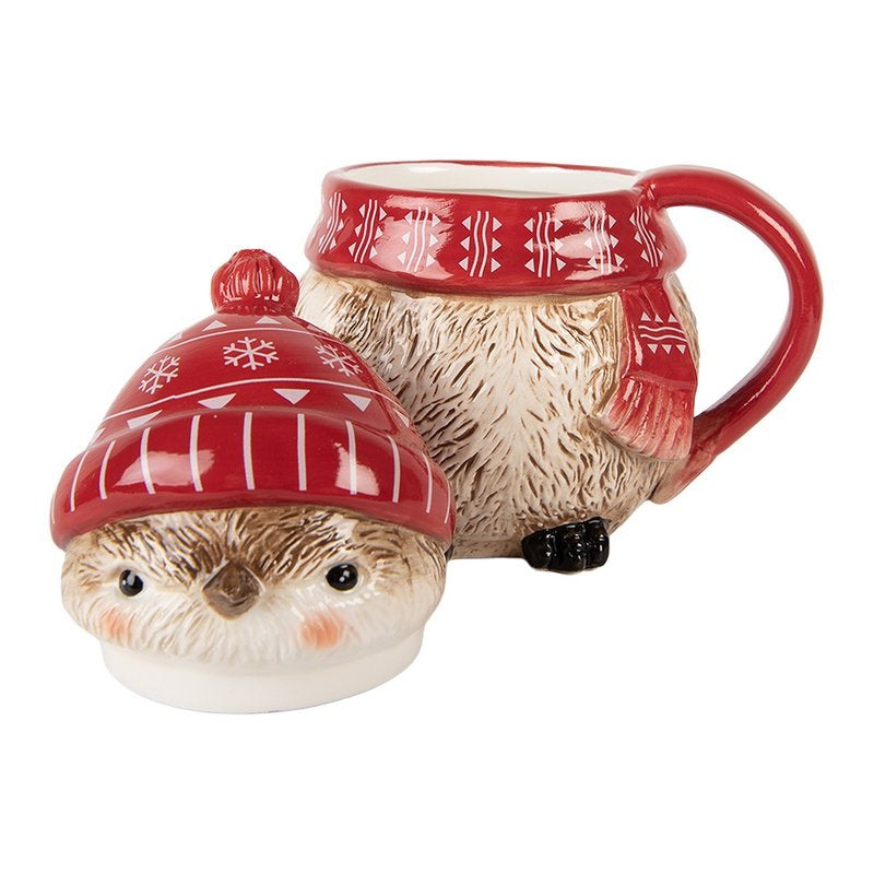 Clayre & Eef mug 500ml oiseau