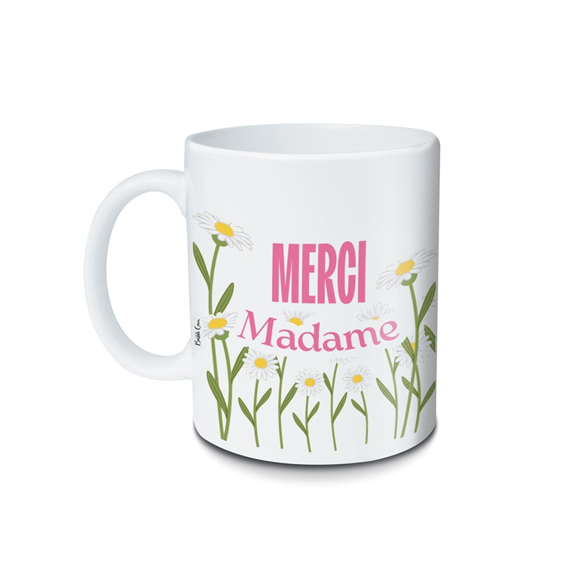 Mug 300ml – Merci Madame (marguerites)