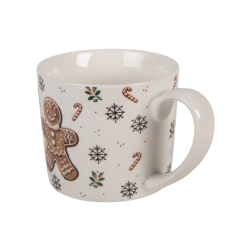 Clayre & Eef Mug 275ml porcelaine pain d'épices