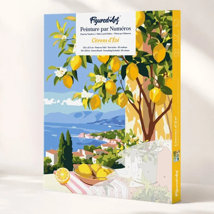 Peinture par numéros coffret Citrons d'été