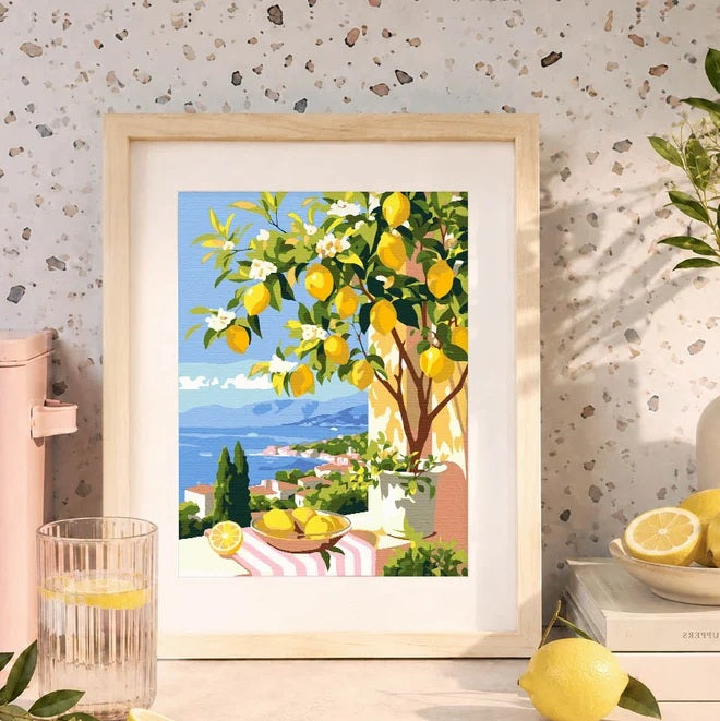 Peinture par numéros coffret Citrons d'été