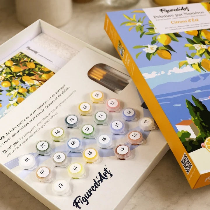 Peinture par numéros coffret Citrons d'été
