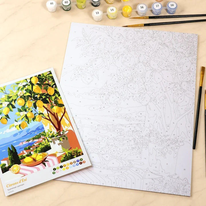 Peinture par numéros coffret Citrons d'été