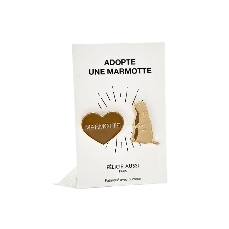 Félicie Aussi - Pin’s – MARMOTTE Duo