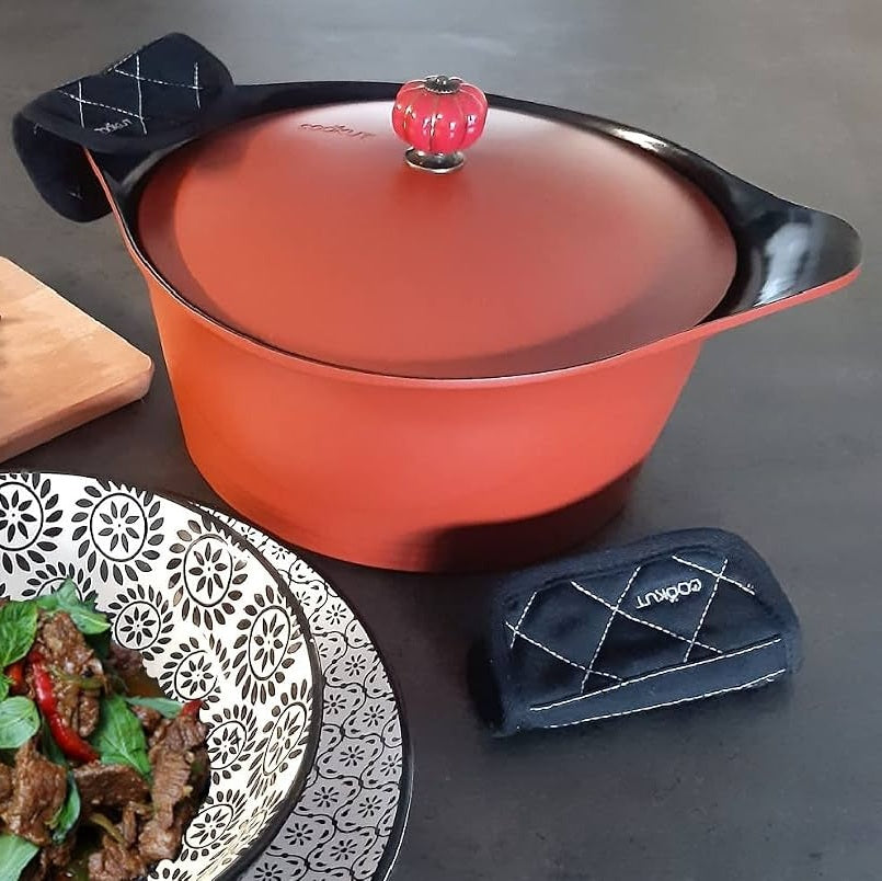 Cookut - Poignée pour Cocotte - Citrouille Rouge