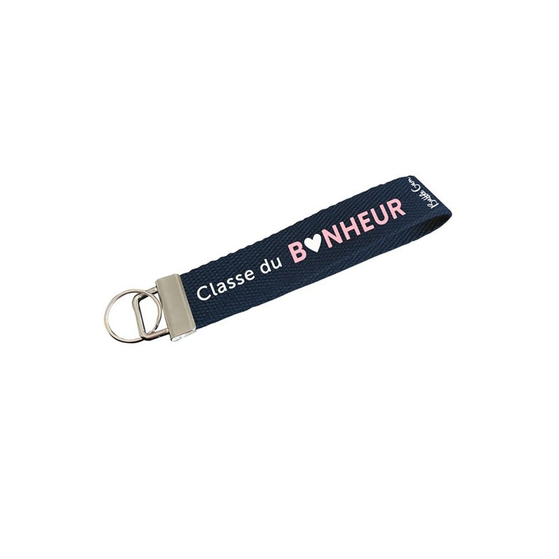 Porte-clés coton - Classe du Bonheur