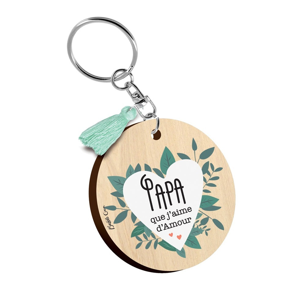 Wooden keychain - Grandma Hug