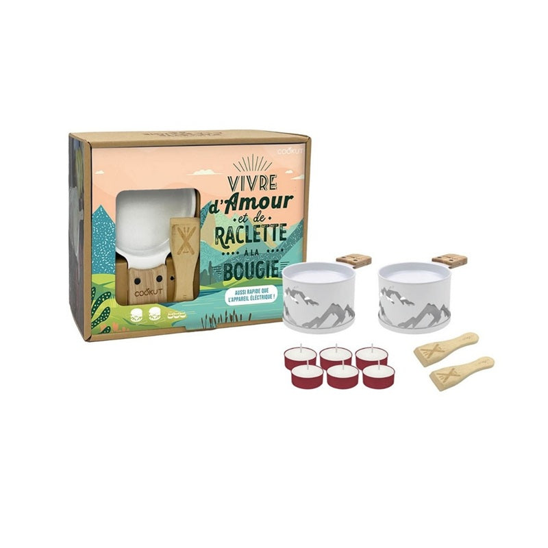 Candlelight Raclette Set - Mountain Collection - White (Love)