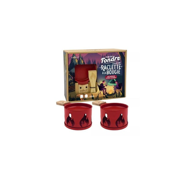 Candle Raclette Maker - Fire Set - Bordeaux Red