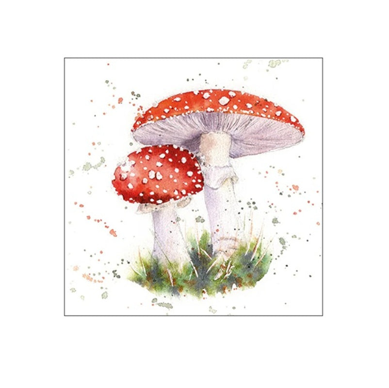 Serviettes en papier 33x33cm Painted fly agaric