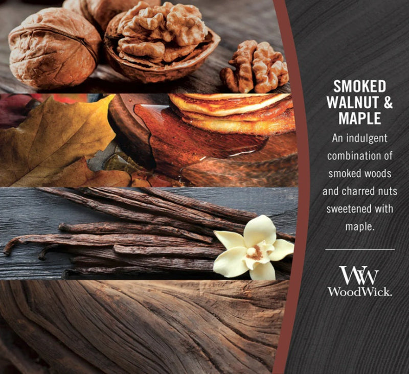 Woodwick Large Smoked Walnut & Maple 609g