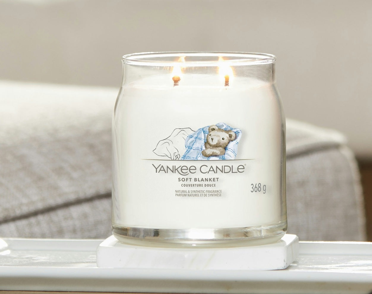 Yankee Candle Soft Blanket 368g - Medium 2-wick Signature Candle