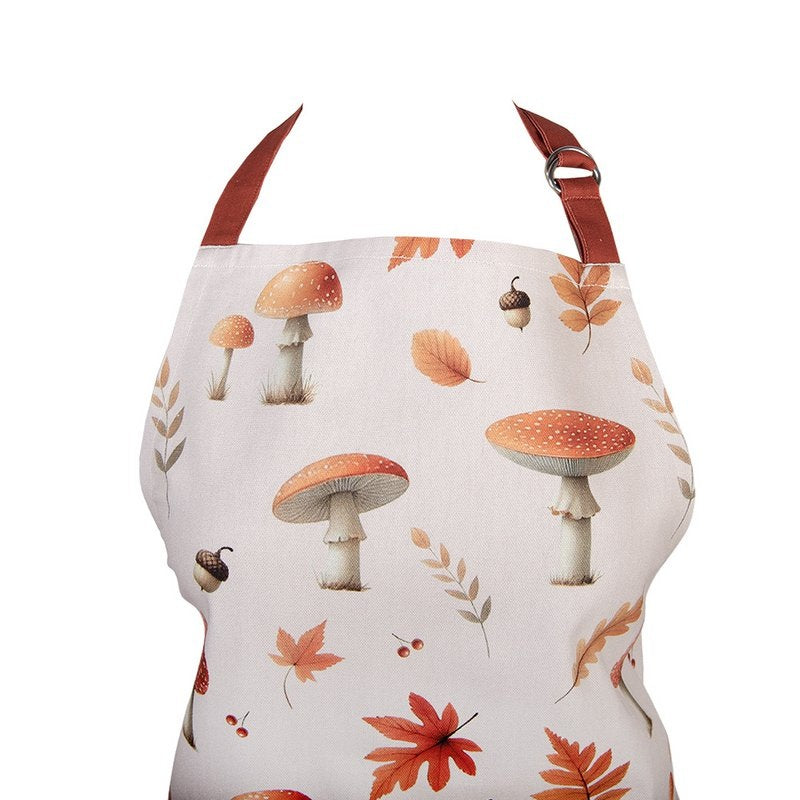 Clayre & Eef Tablier Champignons & Feuilles