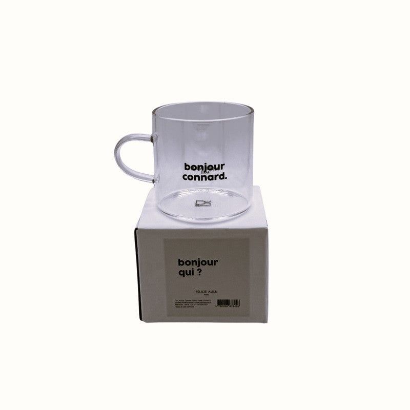 Félicie Aussi - Tasse en verre 80ml – BONJOUR CONNARD