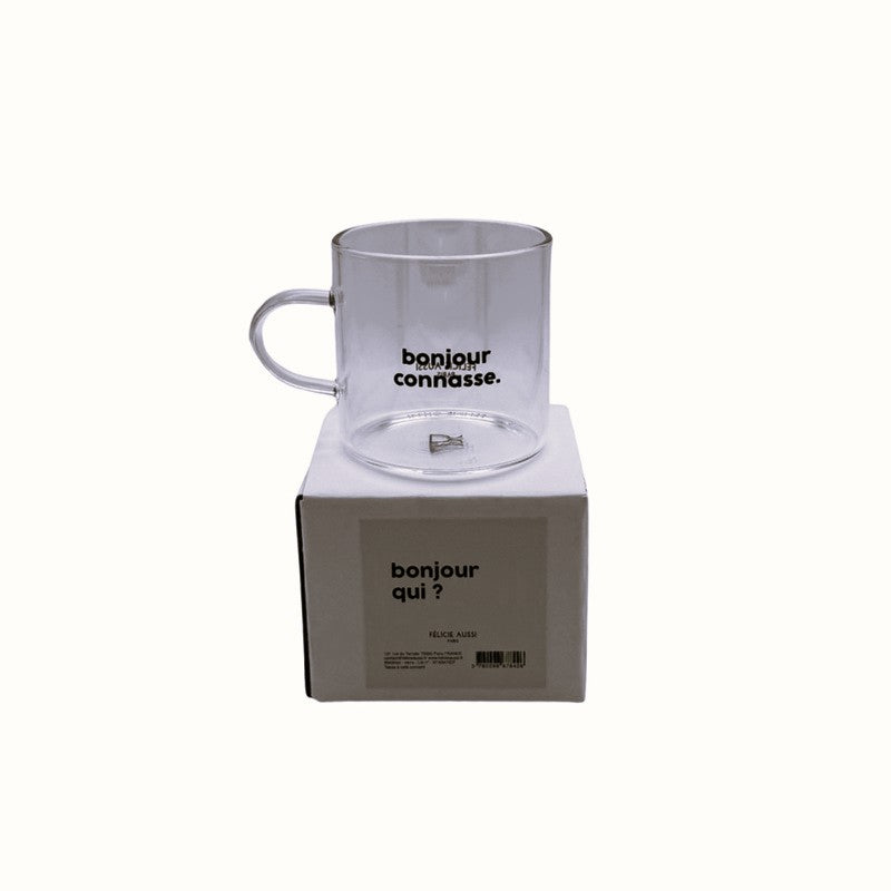 Félicie Aussi - Tasse en verre 80ml – BONJOUR CONNASSE