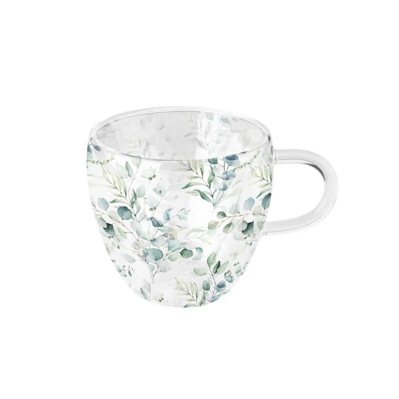 Tasse 200ml en verre double paroi Eucalyptus