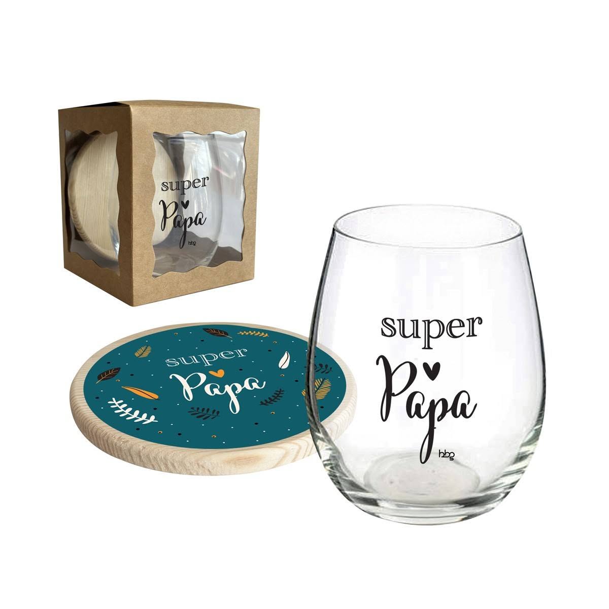 Glass and Coaster - Awesome Grandma