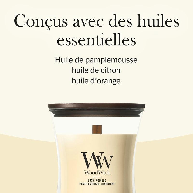 Woodwick Pamplemousse Luxuriant moyenne et mini