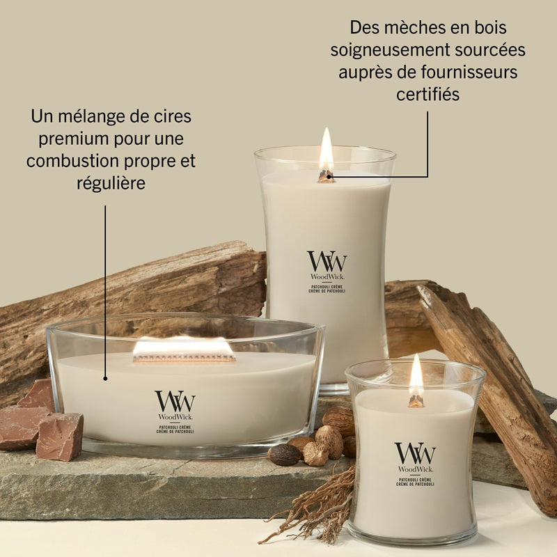 Woodwick Patchouli Creme