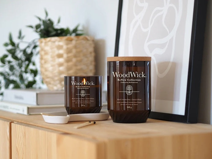 Woodwick Renew Medium Black Currant & Rose 184gr