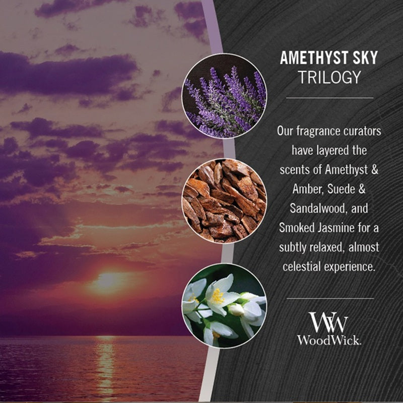 Woodwick Large Trilogy Amethyst Sky 609g