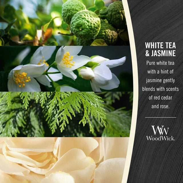 Woodwick Mini White Tea & Jasmine 85gr