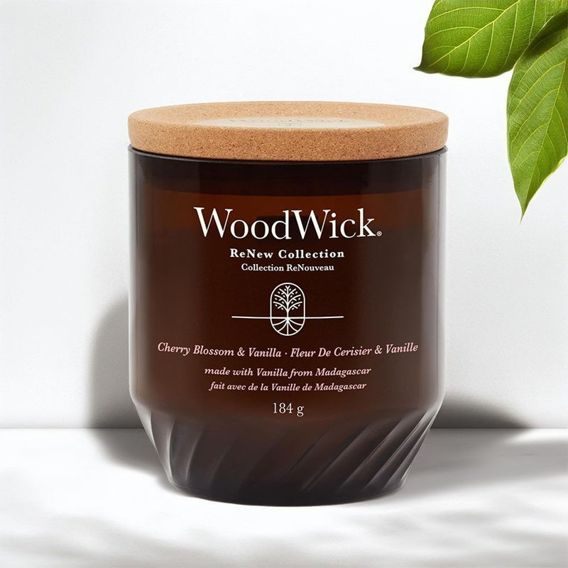 Woodwick Renew Medium Cherry Blossoms & Vanilla 184gr