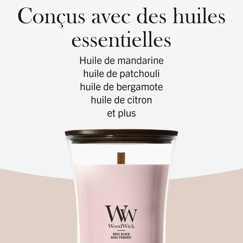 Woodwick Large Rose Blush (Rose Poudrée) 609gr