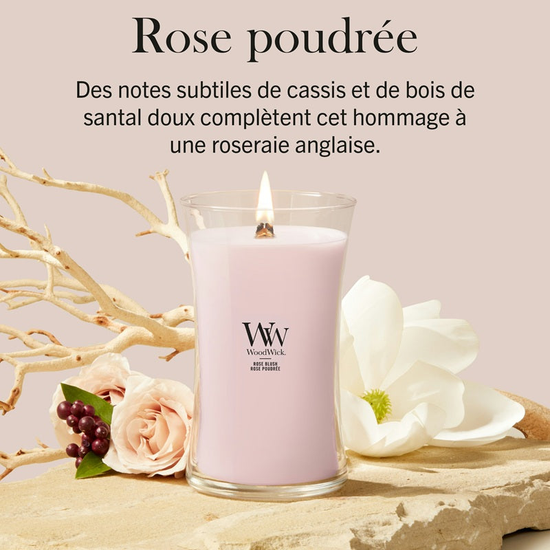 Woodwick Large Rose Blush (Rose Poudrée) 609gr