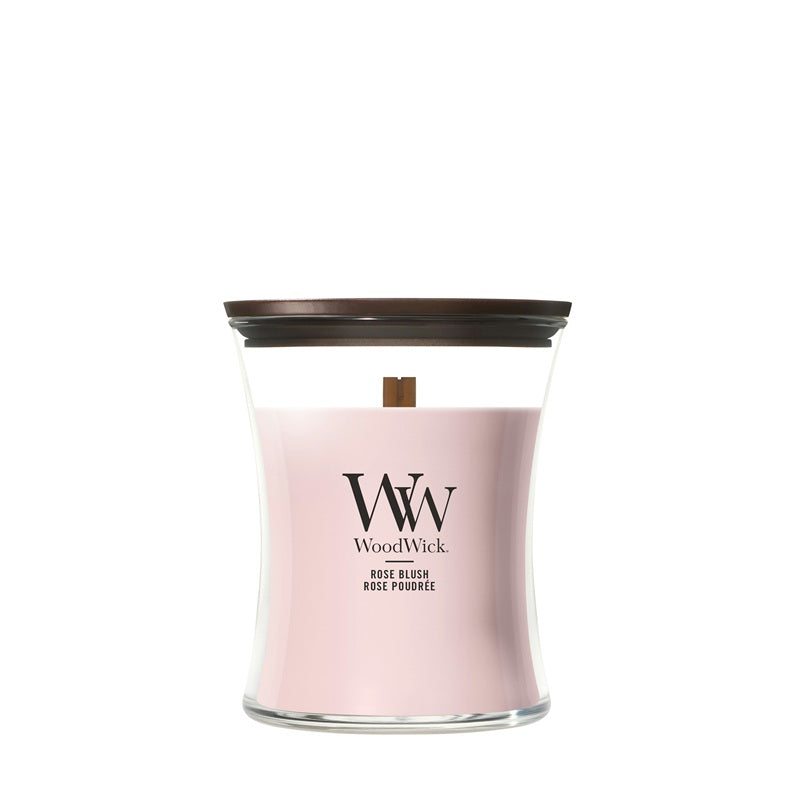 Woodwick Medium Rose Blush (Rose Poudrée) 275gr