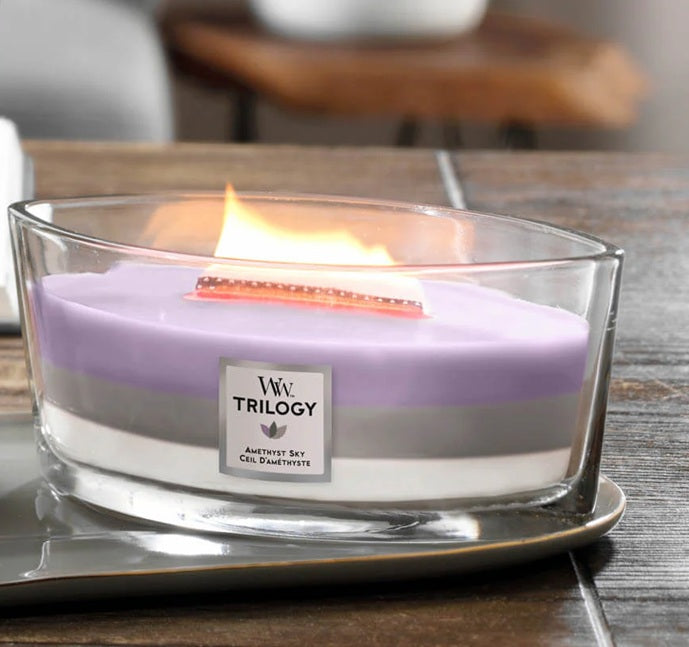 Woodwick Ellipse Trilogy Amethyst Sky (Ciel d'Améthyste) 453gr