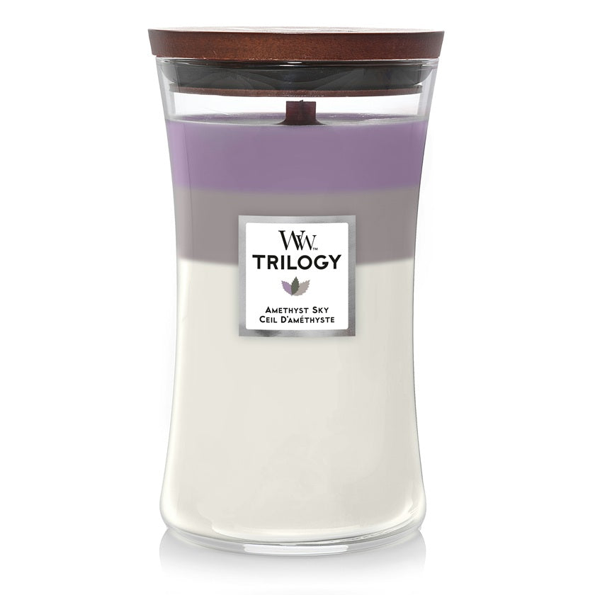 Woodwick Large Trilogy Amethyst Sky 609g