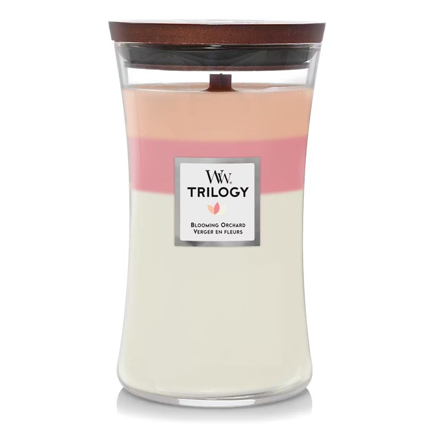 Woodwick Large Trilogy Blooming Orchard (Verger de Fleurs) 609gr