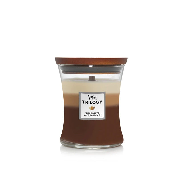 Woodwick Medium Trilogy Cafe Sweets (Café Gourmand) 275gr