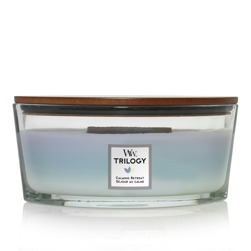 Woodwick Ellipse Trilogy Calming Retreat (Séjour au Calme) 453gr