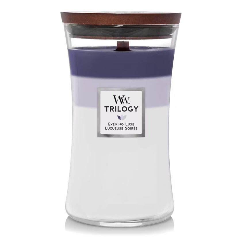 Woodwick Large Trilogy Evening Luxe (Luxueuse Soirée) 609gr