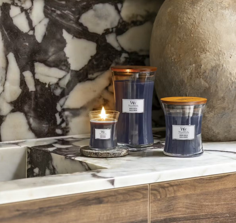 Woodwick Mini Hinoki Dahlia 85g