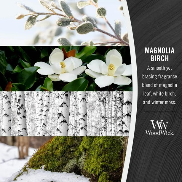 Woodwick Large Magnolia Birch (Birch & Magnolia) 609gr