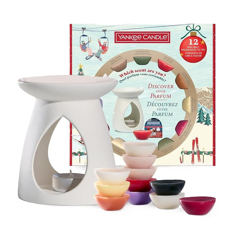 Yankee Candle Coffret 12 tartelettes + Brûleur Après Ski Collection