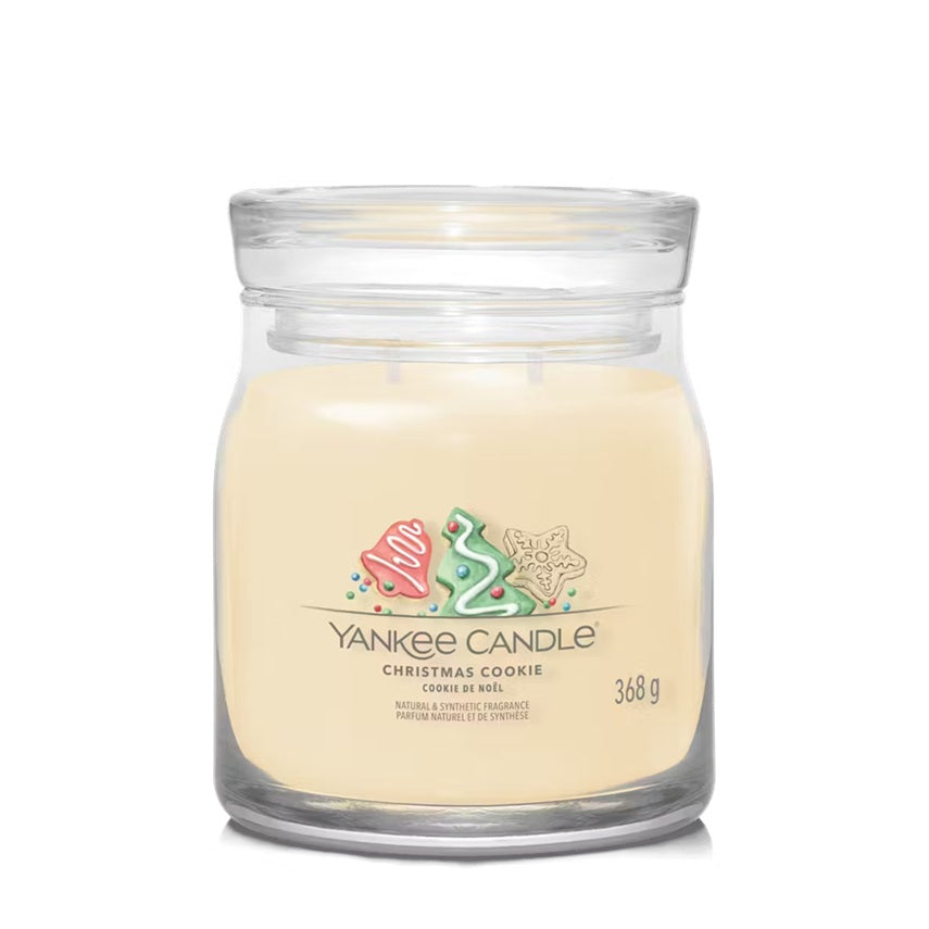Yankee Candle Christmas Cookie 368gr - Medium Signature à 2 mèches