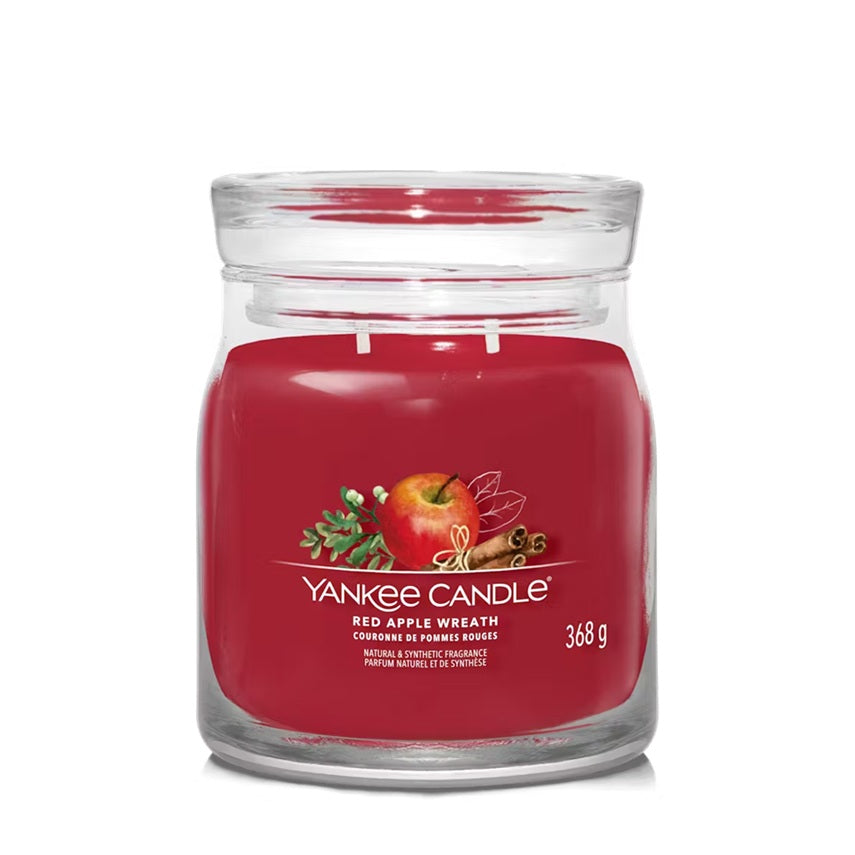 Yankee Candle Red Apple Wreath 368g - Medium 2-Wick Signature
