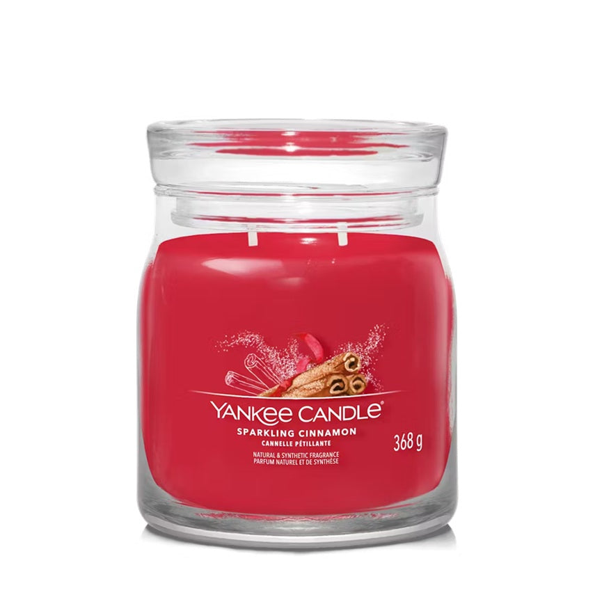 Yankee Candle Sparkling Cinnamon 368g - Medium 2-wick Signature Candle
